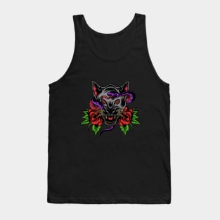 Black Jaguar and Snake Combo Tank Top